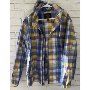 Weatherproof Vintage‎ Blue Plaid Zip Hoodie jacket L MSRP $89.50